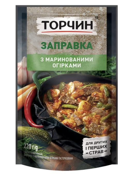 Заправка Торчин марин огірки 220г